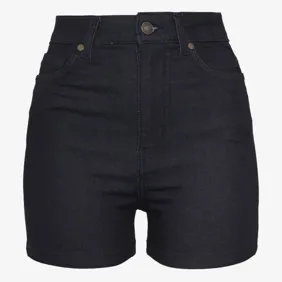 High Waist Denim Skinny Shorts