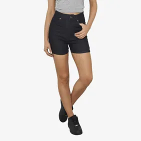 High Waist Denim Skinny Shorts