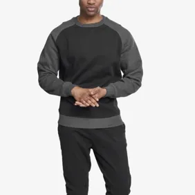 2 Tone Raglan Crewneck