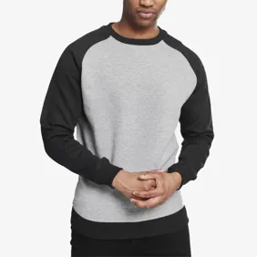 2 Tone Raglan Crewneck