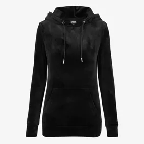 Ladies Velvet Hoody